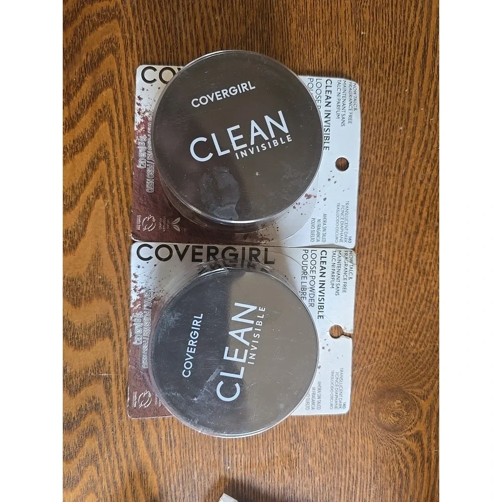 (2) Covergirl Clean Invisible Loose Powder Sealed‎ 140 - Translucent Dark